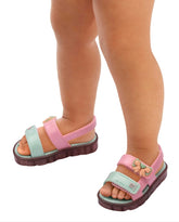 Sandalias Zaxynina Fofinha Rosa Menta Modelo
